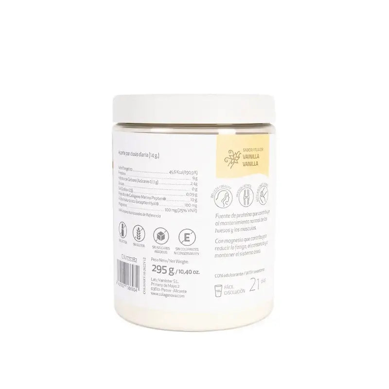 Colagenova Marine + Meereskollagen + Hyaluronsäure + Magnesium Vanille 295 Gr