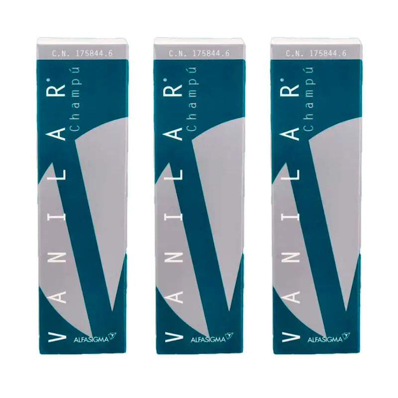 Vanilar Shampoo für fettiges Haar, Packung, 3 x 200 ml