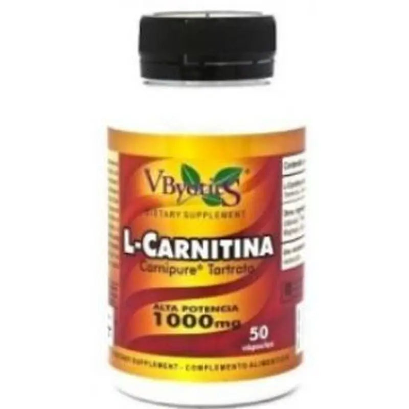 Vbyotics L-Carnitine Carnipure 1000Mg. 50 Capsules
