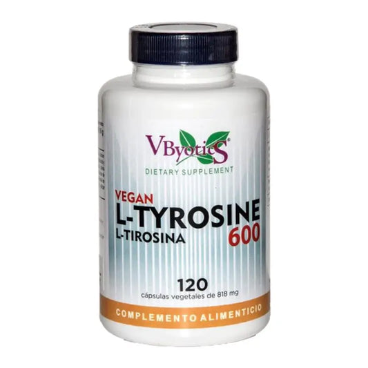 Vbyotics L Tyrosin 600 120Vcaps. Vegan