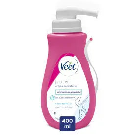 Veet Sensitive Skin Minimal Enthaarungscreme mit Spender, 400 ml