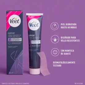 Veet Expert Enthaarungscreme für Frauen, Körper und Beine, 200 ml