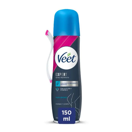 Veet Expert Enthaarungsspray Körper & Beine Empfindliche Haut, 150Ml