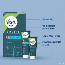 Veet Men Enthaarungscreme-Set für Männer, 100 ml + Balsam nach dem Wachsen, 50 ml
