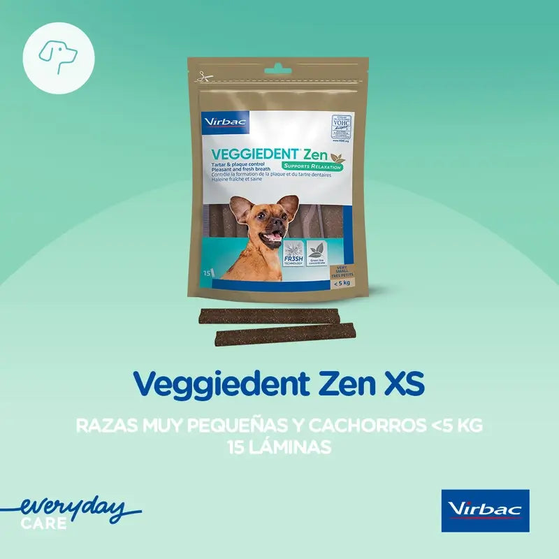 Virbac Veggiedent Zen Xs, Zahnsnack für Hunde sehr kleiner Rassen