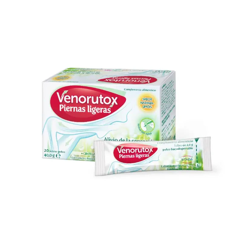 Venorutox „Leichte Beine“, 20 Beutel + Massagegerät