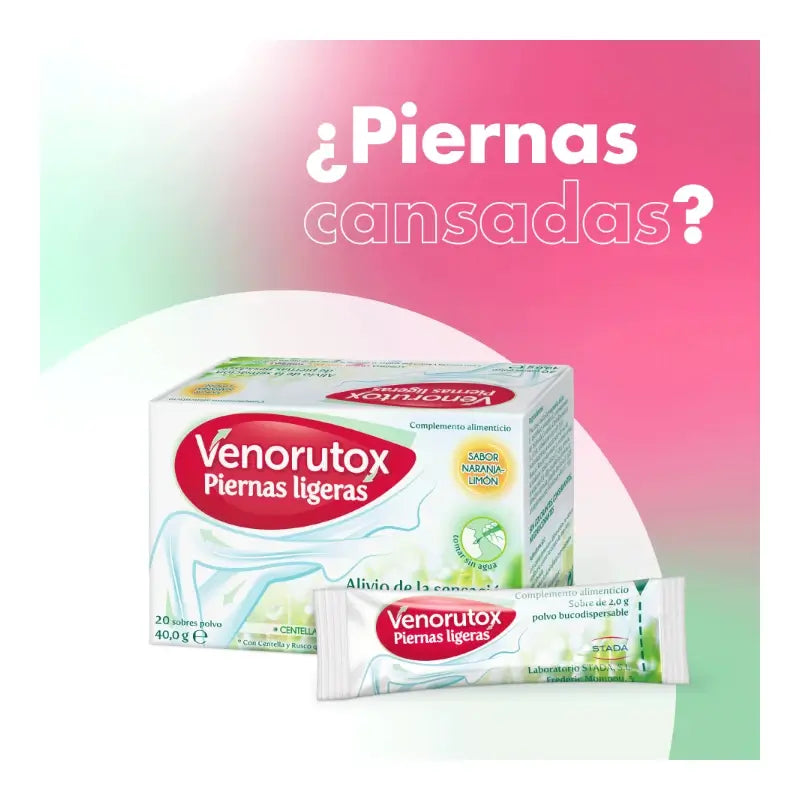 Venorutox „Leichte Beine“, 20 Beutel + Massagegerät