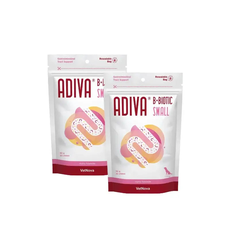 Vetnova Adiva B+Biotic Small 30 Kausnacks, 2er-Pack