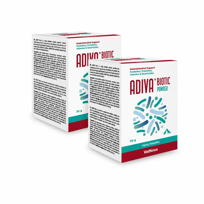 Vetnova Adiva Biotic Pulver, 2er-Pack