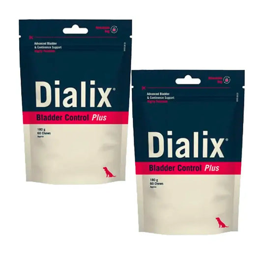 Vetnova Dialix Bladder Control Plus, Packung mit 2 x 60 Kautabletten