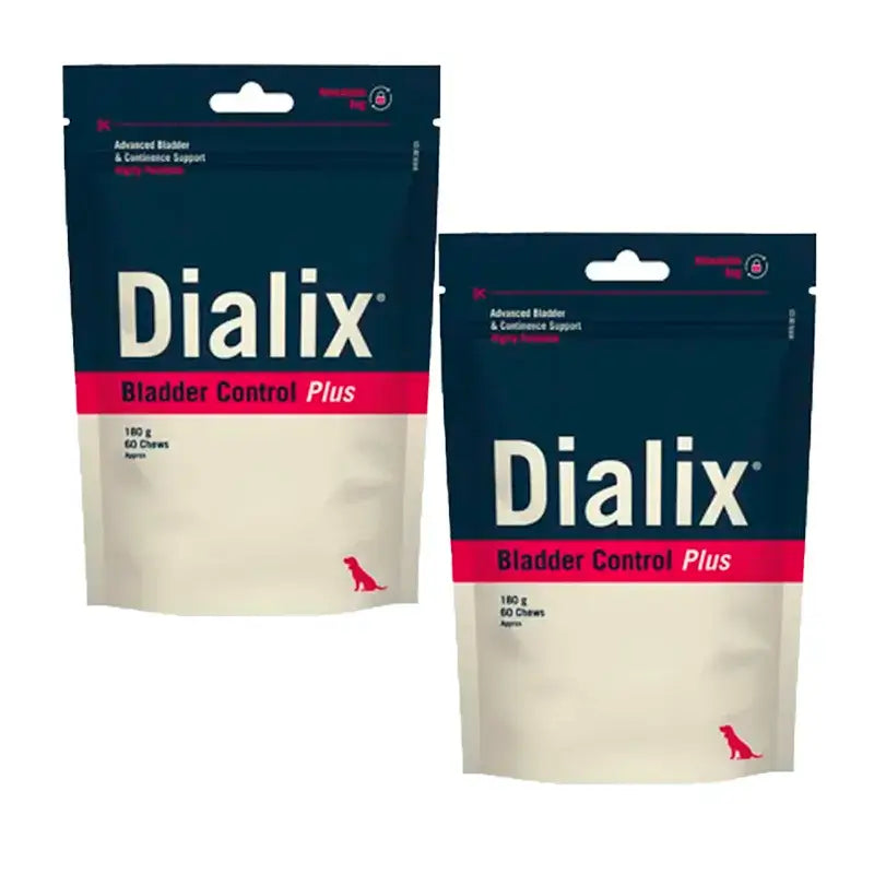 Vetnova Dialix Bladder Control Plus, Packung mit 2 x 60 Kautabletten