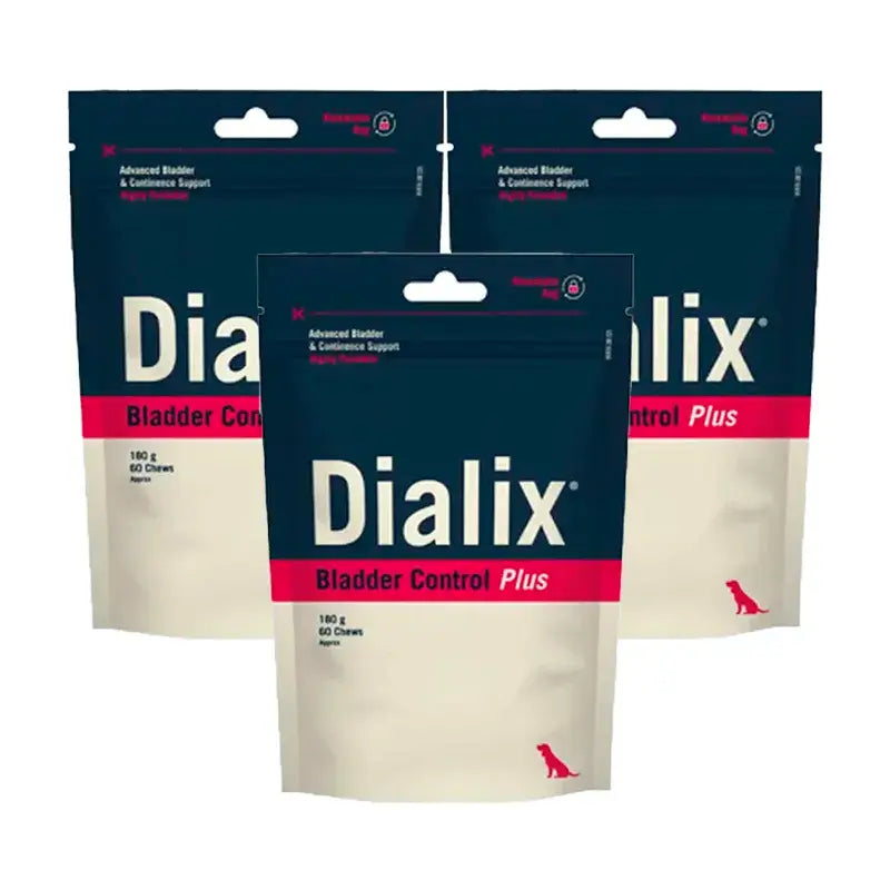 Vetnova Dialix Blasenkontrolle Plus, Packung 3 x 60 Kaugummis