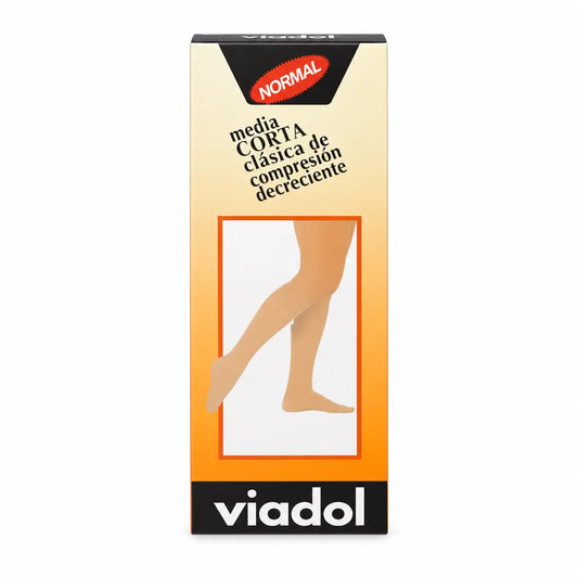 Viadol Kurzstrumpf Normal Beige Große Größe, 1 Strumpf