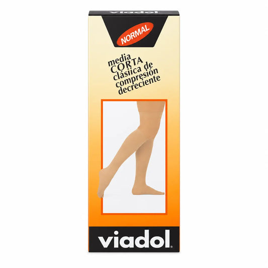 VIADOL Normale kurze Socke MILO beige Größe mittel