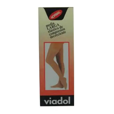 Viadol Normal Long Socks Large Size Beige
