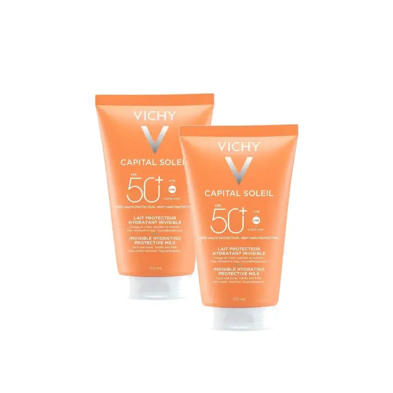 Vichy Capital Soleil Feuchtigkeitsmilch LSF 50+ 150 ml, 2er-Pack