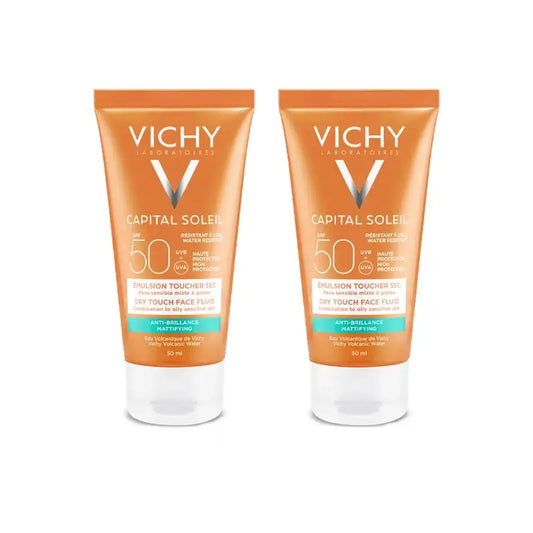 Vichy Capital Soleil Dry Touch Spf 50, 2X50 Ml