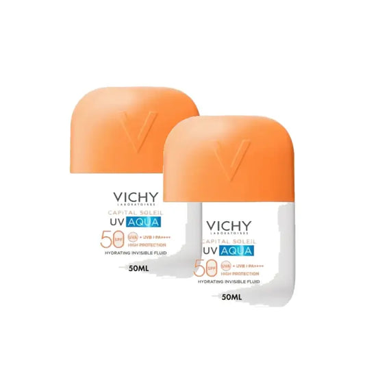 Vichy Capital Soleil UV Aqua Unsichtbares Fluid LSF 50, 50 ml, 2er-Pack