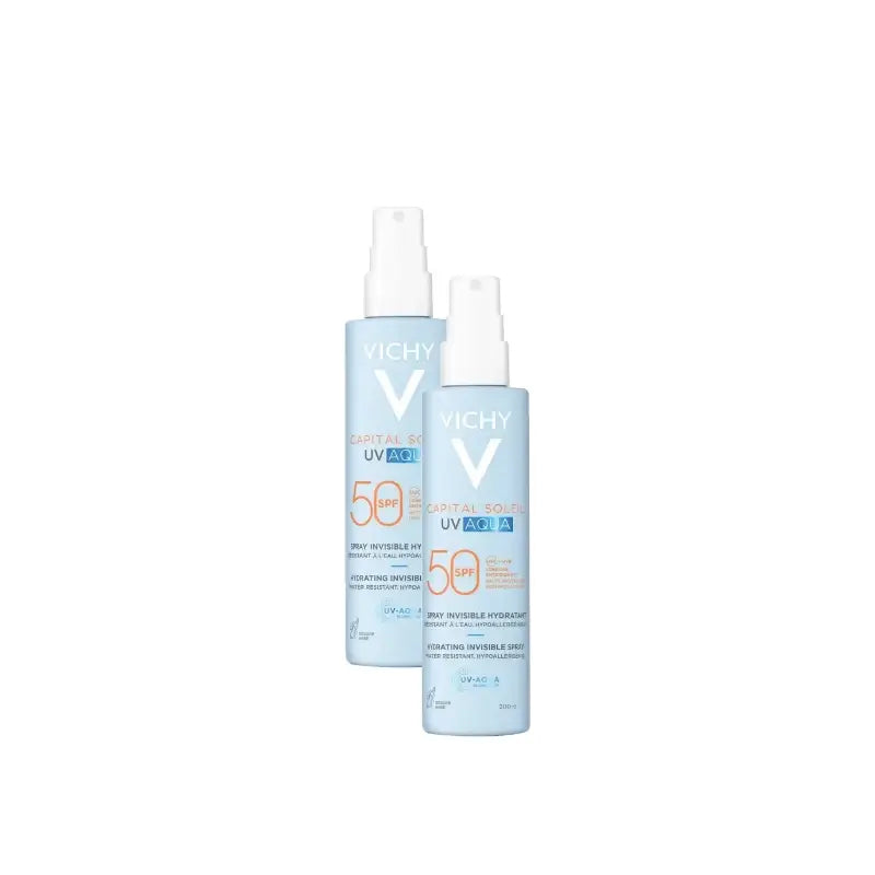 Vichy Capital Soleil UV Aqua Spray Invisible LSF 50, 200 ml, 2er-Pack