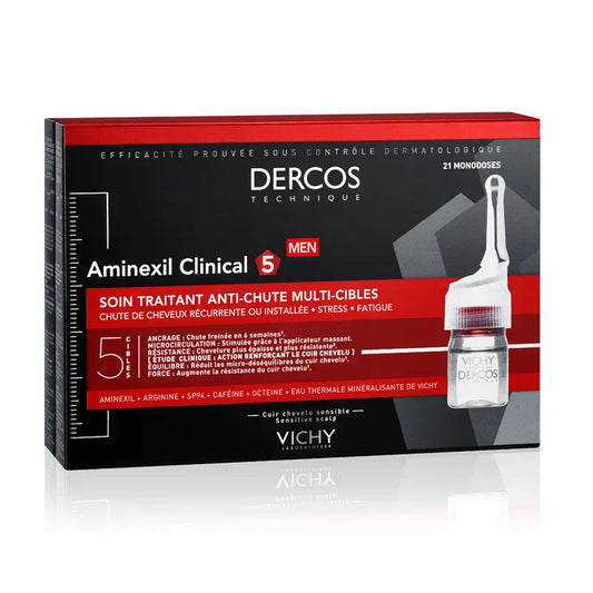 Vichy Dercos Aminexil Clinical 5 Men, 21 Ampoules
