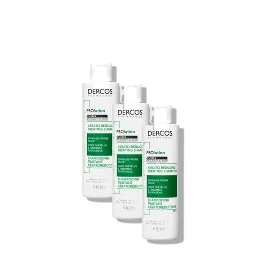 Vichy Dercos Psolution Shampoo gegen Schuppen und Juckreiz, 3er-Pack