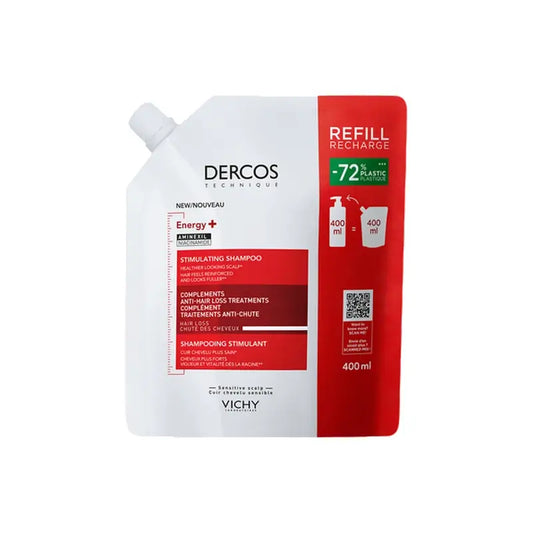 Vichy Dercos Ecorefill Energie+ Shampoo, 400 ml