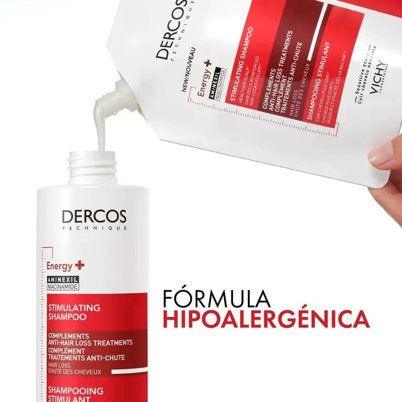 Vichy Dercos Ecorefill Energie+ Shampoo, 400 ml