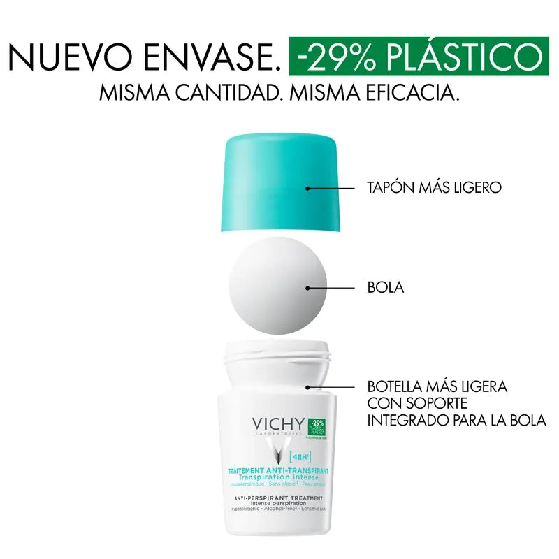 Vichy Deodorant Anti-Transpirant Behandlung 48H Roll-On 50 ml