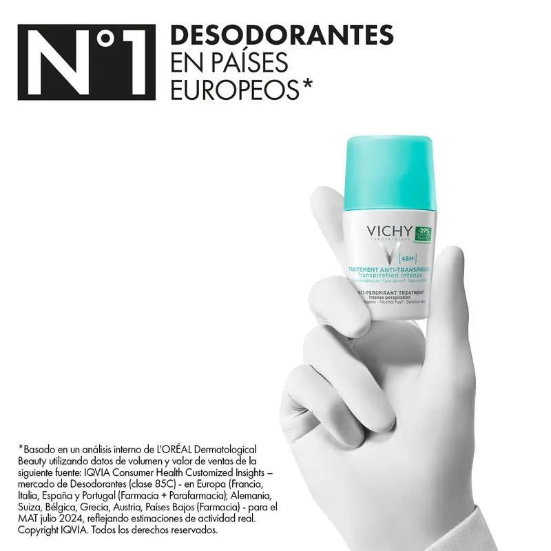 Vichy Deodorant Anti-Transpirant Behandlung 48H Roll-On 50 ml