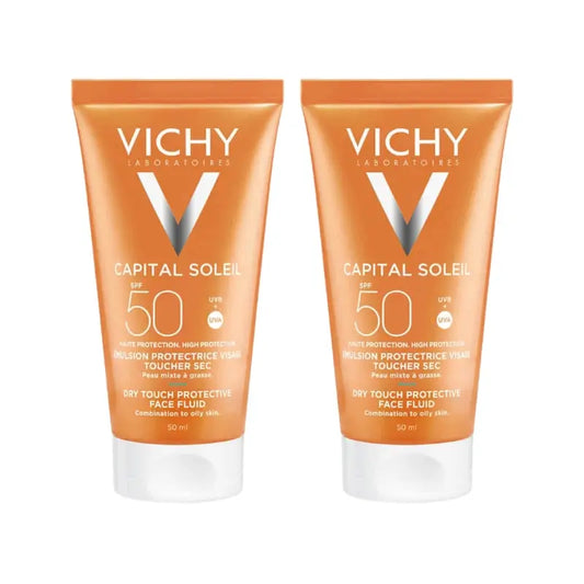 Vichy Duplo Capital Soleil Gesichtscreme Spf50+, 2X50 Ml