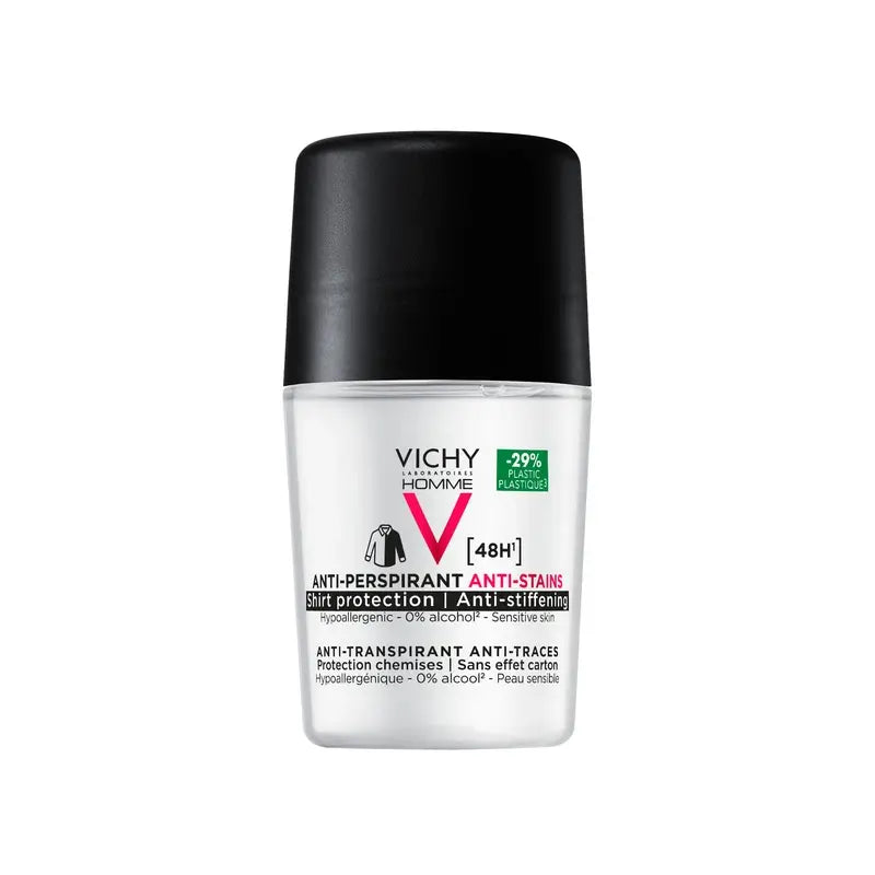 Vichy Homme 48H Anti-Transpirant und Anti-Fleck Deo Roll-On 50 ml