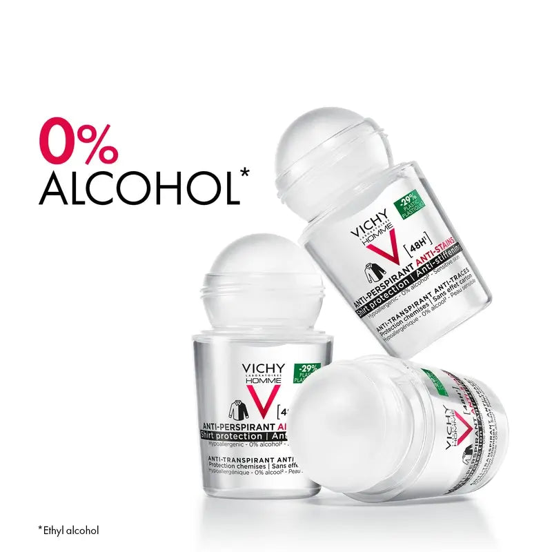 Vichy Homme 48H Anti-Transpirant und Anti-Fleck Deo Roll-On 50 ml