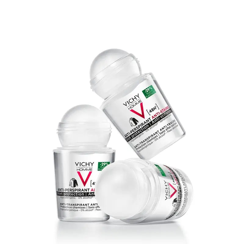 Vichy Homme 48H Anti-Transpirant und Anti-Fleck Deo Roll-On 50 ml