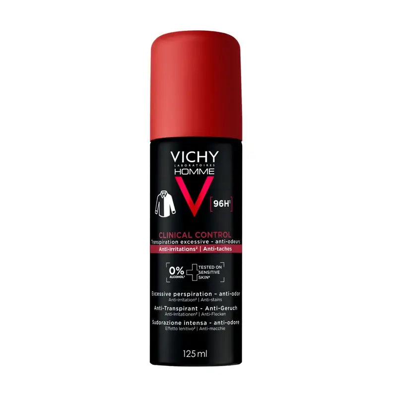 Vichy Homme Clinical Control 96h Antitranspirant-Spray, 125 ml