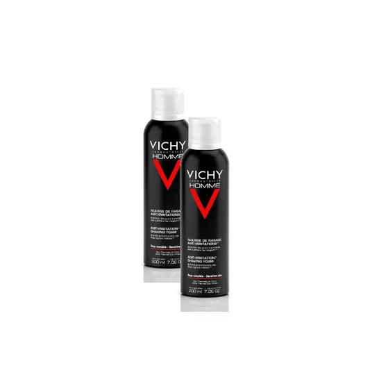 Vichy Homme Rasierschaum für empfindliche Haut 200 ml, 2er-Pack