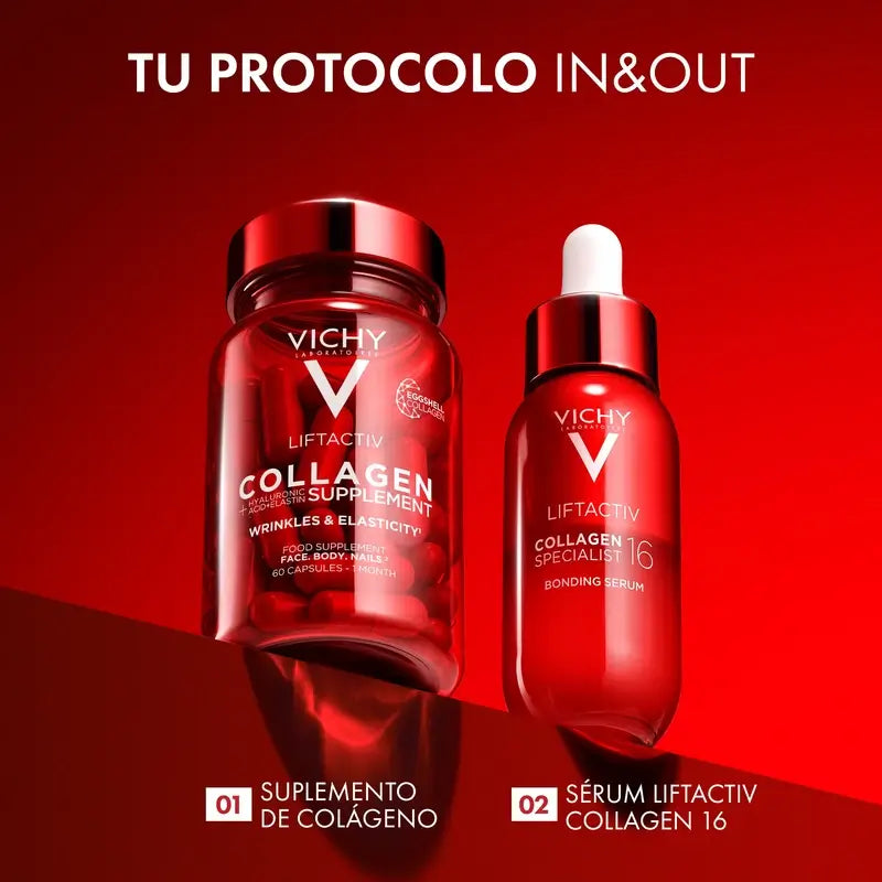 Vichy Liftactiv Anti-Aging Kollagen mit Vitaminen und Mineralien, 60 Kapseln