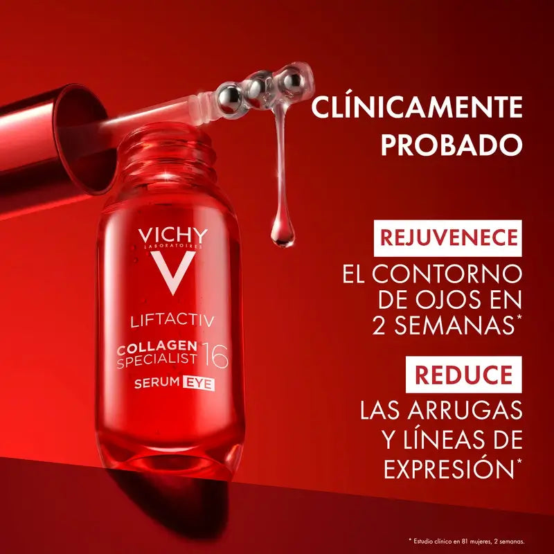 Vichy Liftactiv Collagen 16 Augenkontur-Serum, 15 ml