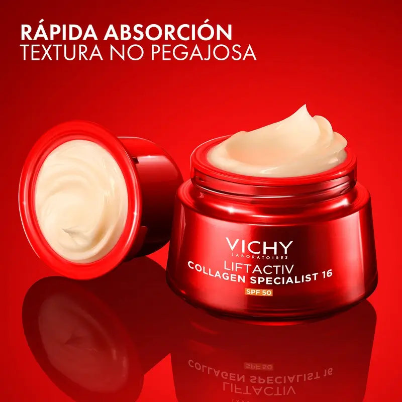 Vichy Liftactiv Collagen Spezialist 16 Spf50, Nachfüllpackung, 50 ml