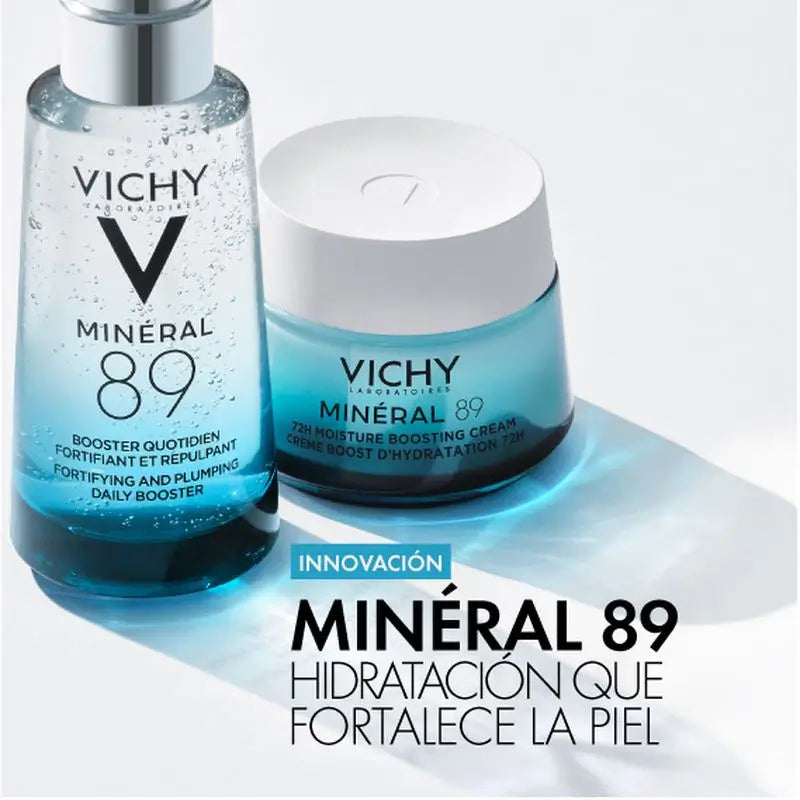 Vichy Minéral 89 Feuchtigkeitscreme 72H Leicht, 50 ml