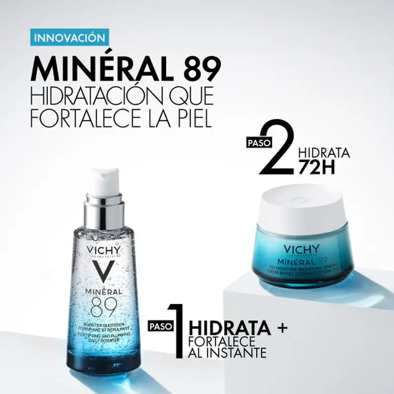 Vichy Minéral 89 Feuchtigkeitscreme 72H Leicht, 50 ml