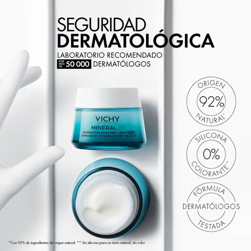 Vichy Minéral 89 Rich 72H Feuchtigkeitscreme, 50 ml