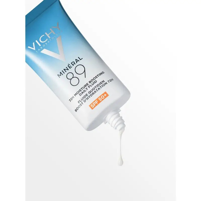 Vichy Minéral 89 Tägliches Feuchtigkeitsfluid 72H Spf50+, 50 ml