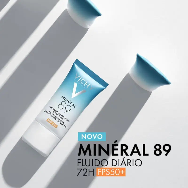 Vichy Minéral 89 Tägliches Feuchtigkeitsfluid 72H Spf50+, 50 ml