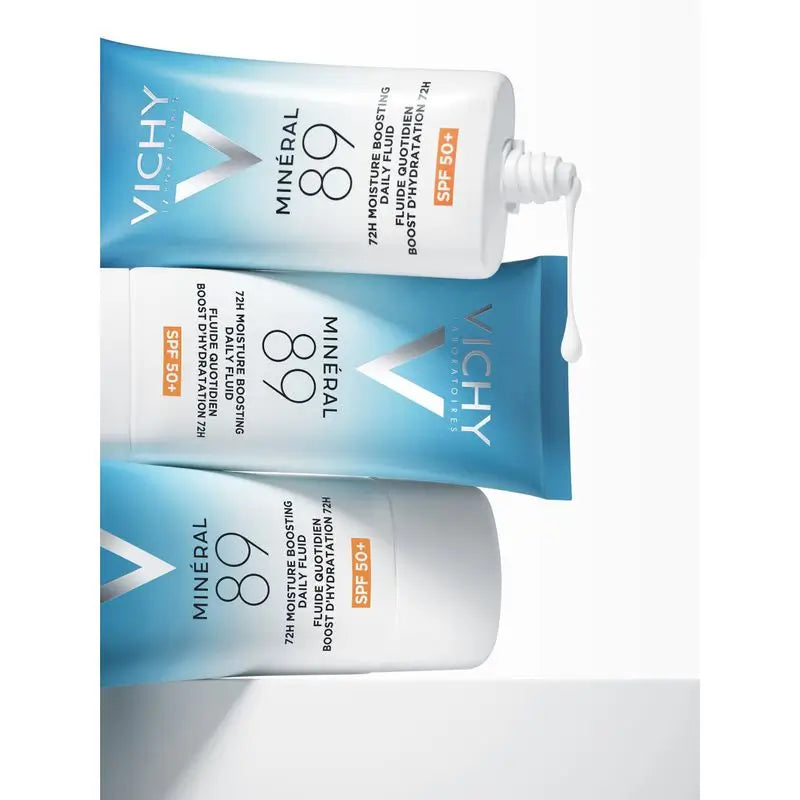 Vichy Minéral 89 Tägliches Feuchtigkeitsfluid 72H Spf50+, 50 ml