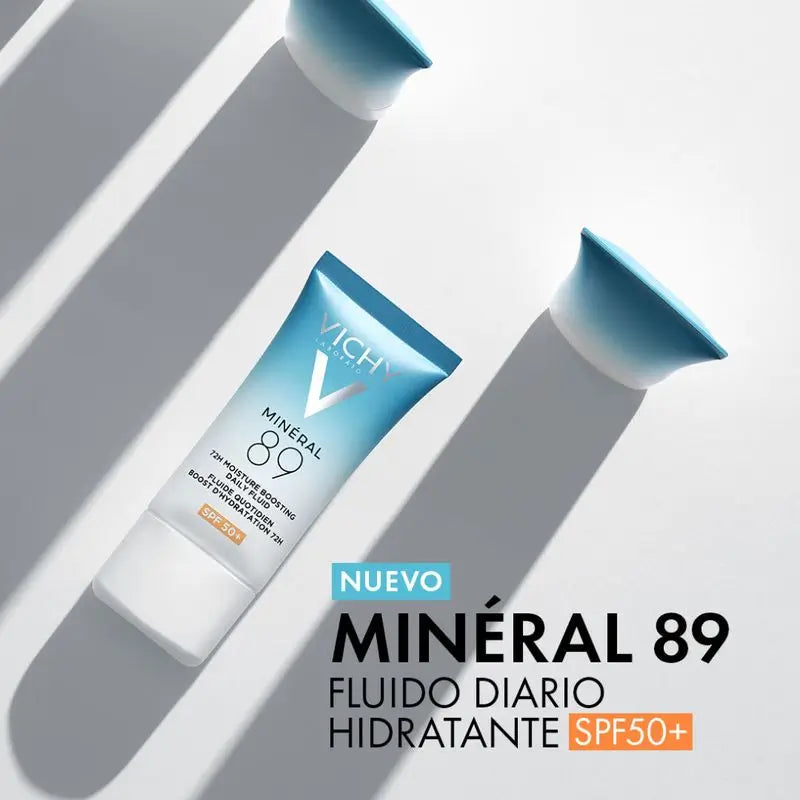 Vichy Minéral 89 Tägliches Feuchtigkeitsfluid 72H Spf50+, 50 ml