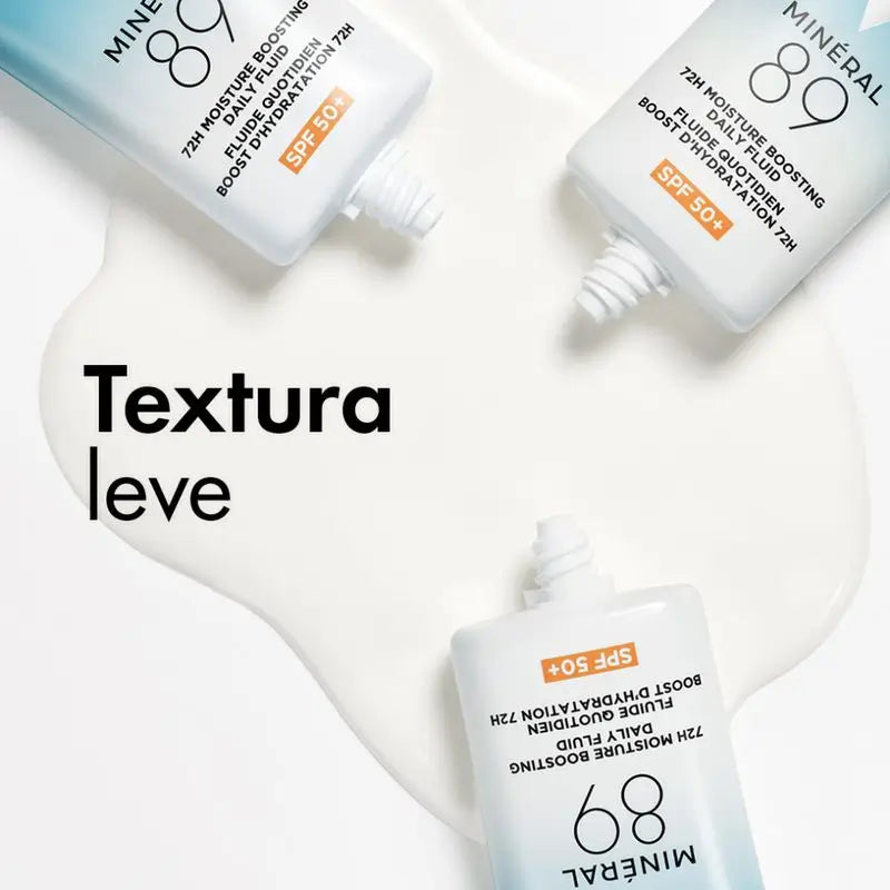 Vichy Minéral 89 Tägliches Feuchtigkeitsfluid 72H Spf50+, 50 ml