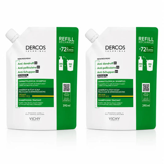 Vichy Packung Vichy Dercos Ecorefill Energie+ Shampoo, 400 ml, x2