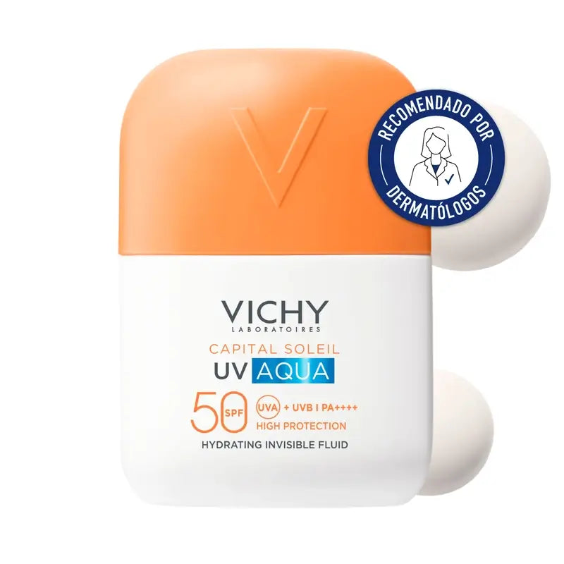Vichy Solar Uv Aqua Unsichtbares Feuchtigkeitsfluid Spf50 , 50 ml