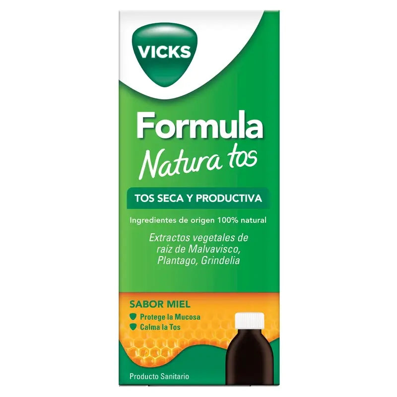 Vicks Formula Natura Trockener & Produktiver Husten, 140 ml