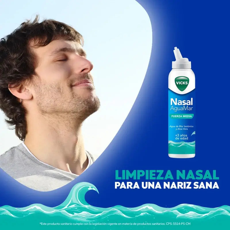 Vicks Nasal Nasenspritze mittlere Stärke, 120 ml